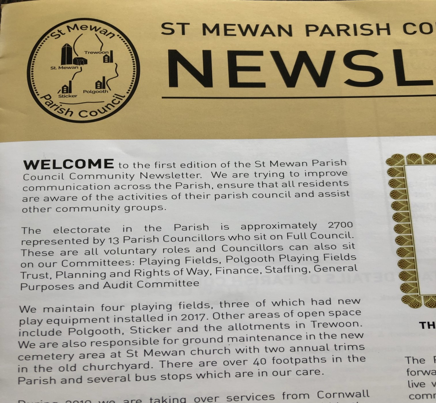 St Mewan Parish Community Newsletter