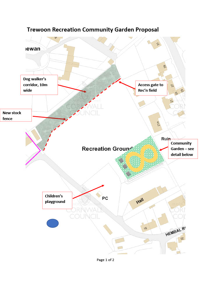 Trewoon Recreation Community Garden Proposal 